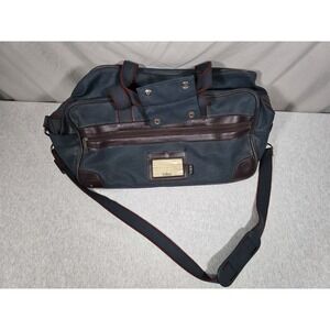 Vintage TOTES Travel Bag Luggage Blue Carry On Travel Bag Overnighter